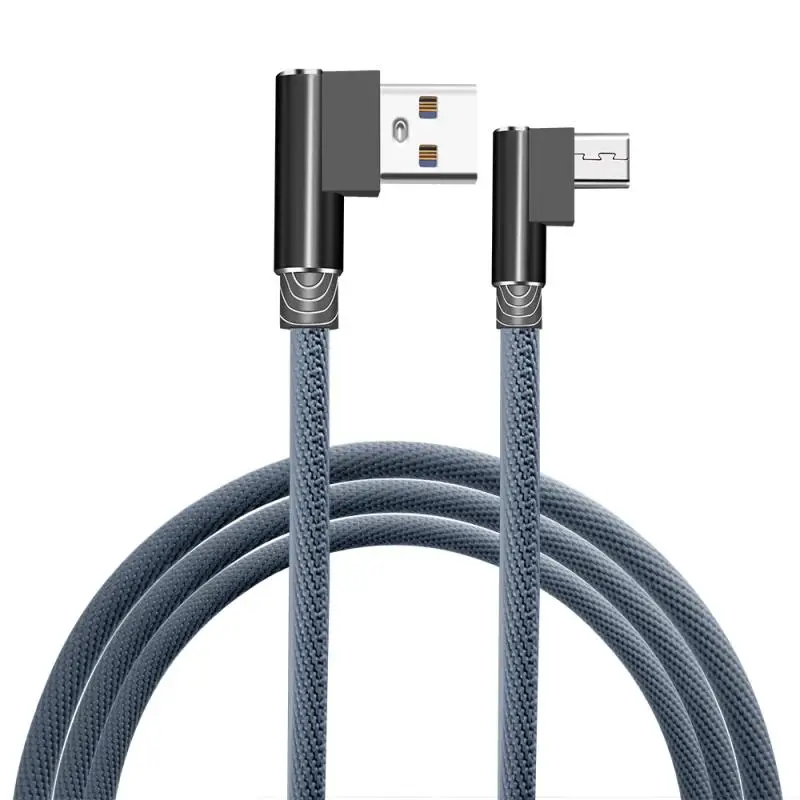1 м 2 3 90 градусов USB кабель для быстрой зарядки Android Samsung Xiaomi Huawei Быстрая