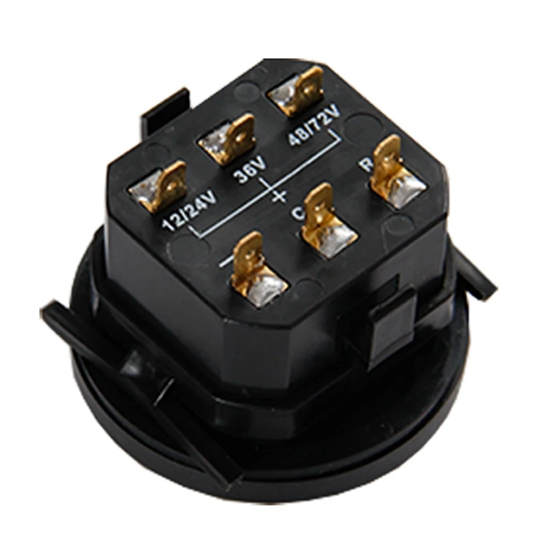 

LED with Hour Meter Round Battery Indicator Meter Gauge 12/24V 36V 48V 72V for Boat Golf Cart Yamaha Club Cart Forklift