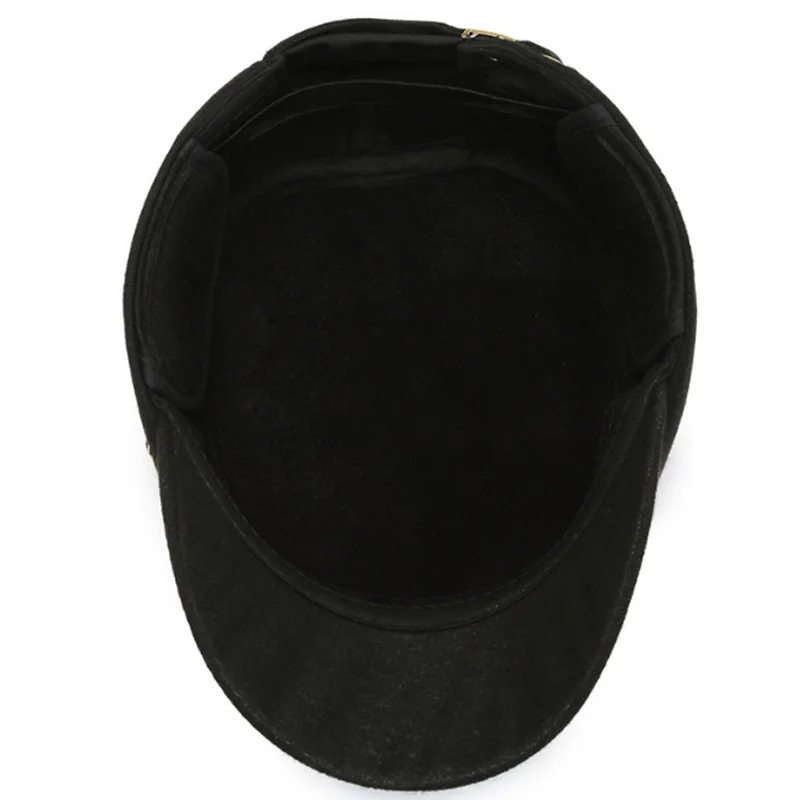 Новинка осенне-зимняя шерстяная плоская шапка 2021 для мужчин среднего возраста