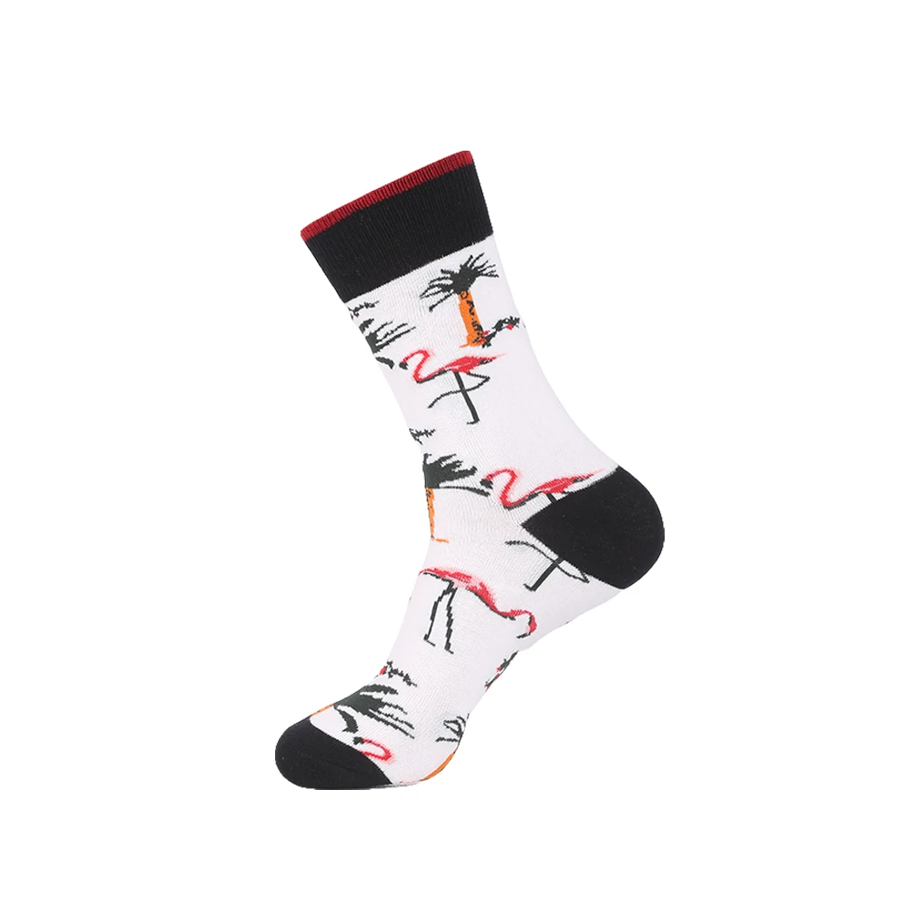 Красочные женские носки YEADU из чесаного хлопка милые забавные японские уличные в