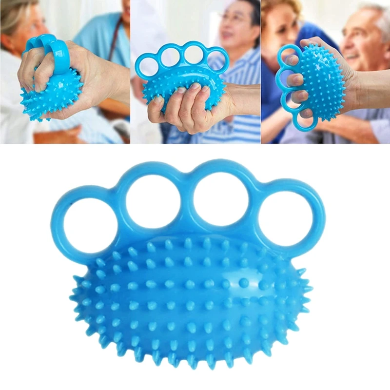 

448D 1 Pc Finger Grip Ball Massage Rehabilitation Training Elderly Exercise Ball Hand Finger Strength Circle Grip Device