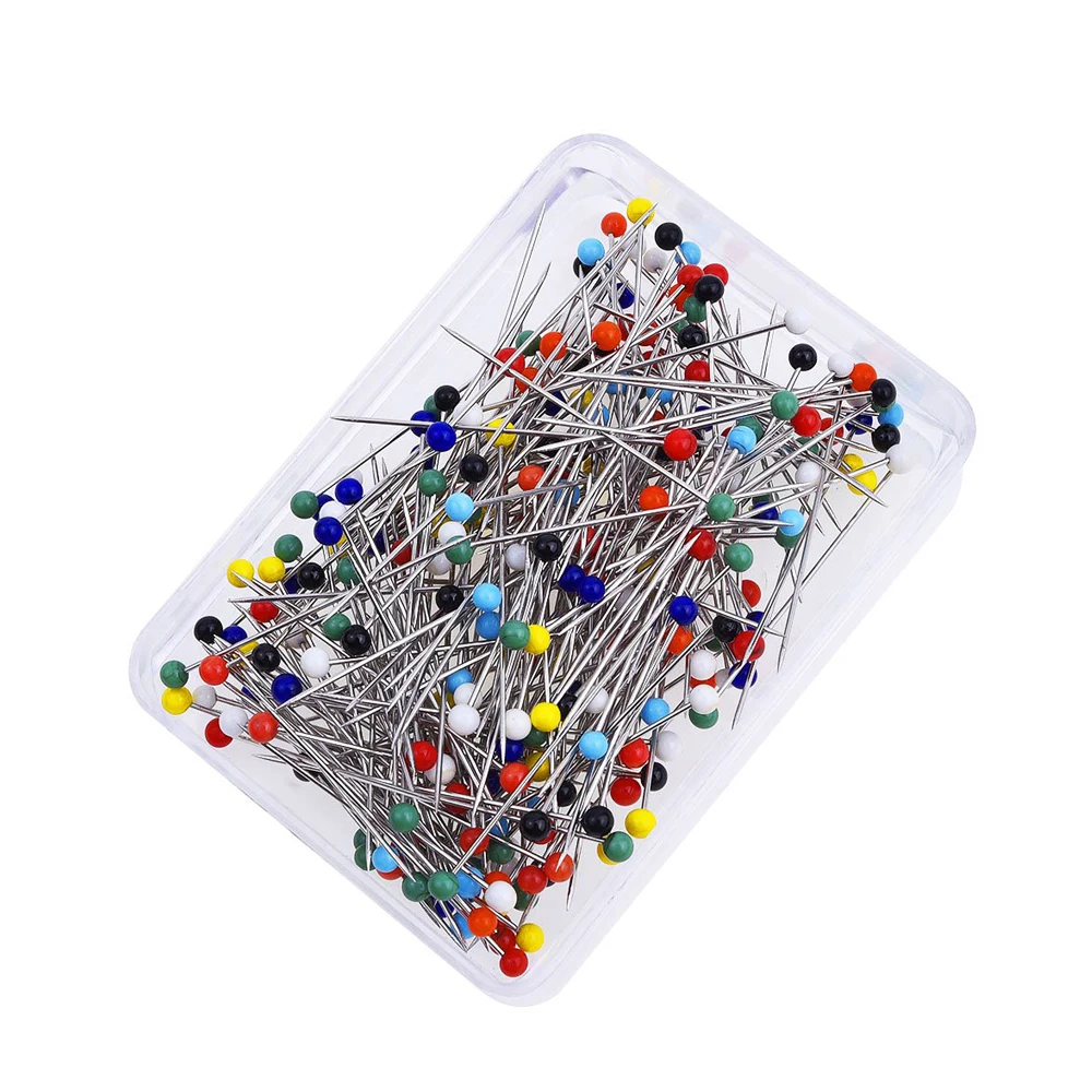 100 шт./кор. швейные булавки стеклянные с шариковой головкой для изготовления