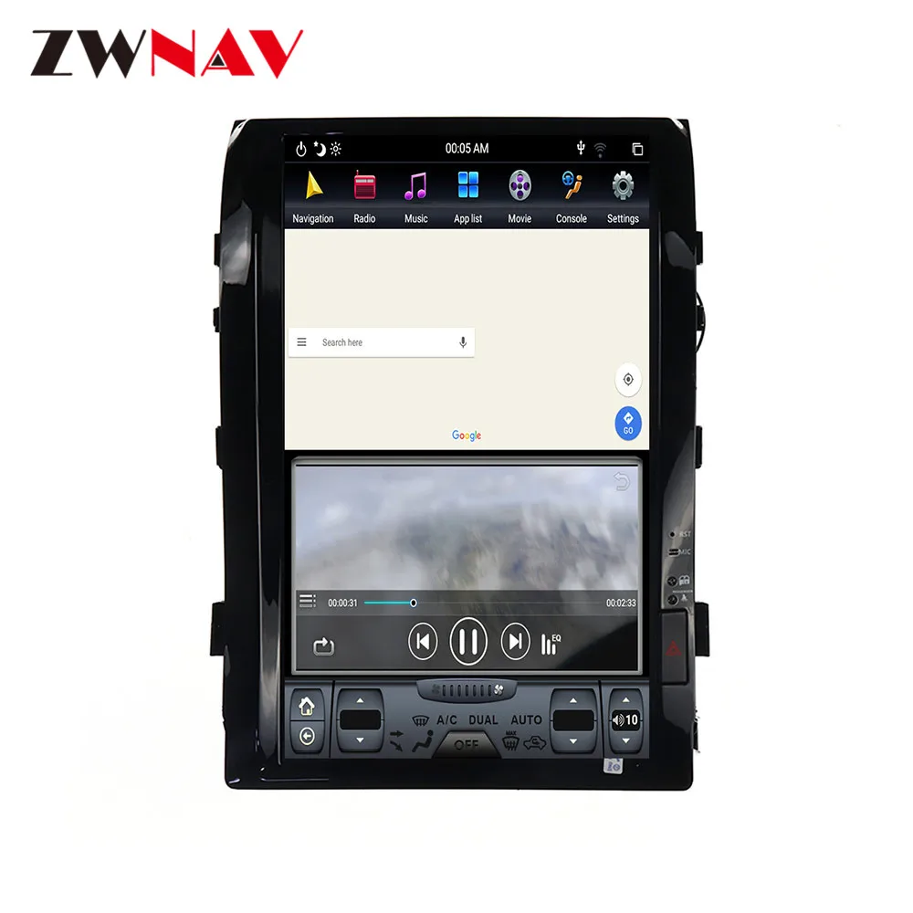 Android 9,0 16 дюймов Tesla стиль автомобиля нет dvd-плеер gps навигация для TOYOTA LAND CRUISER LC200 08-15 головное устройство мультимедийный плеер
