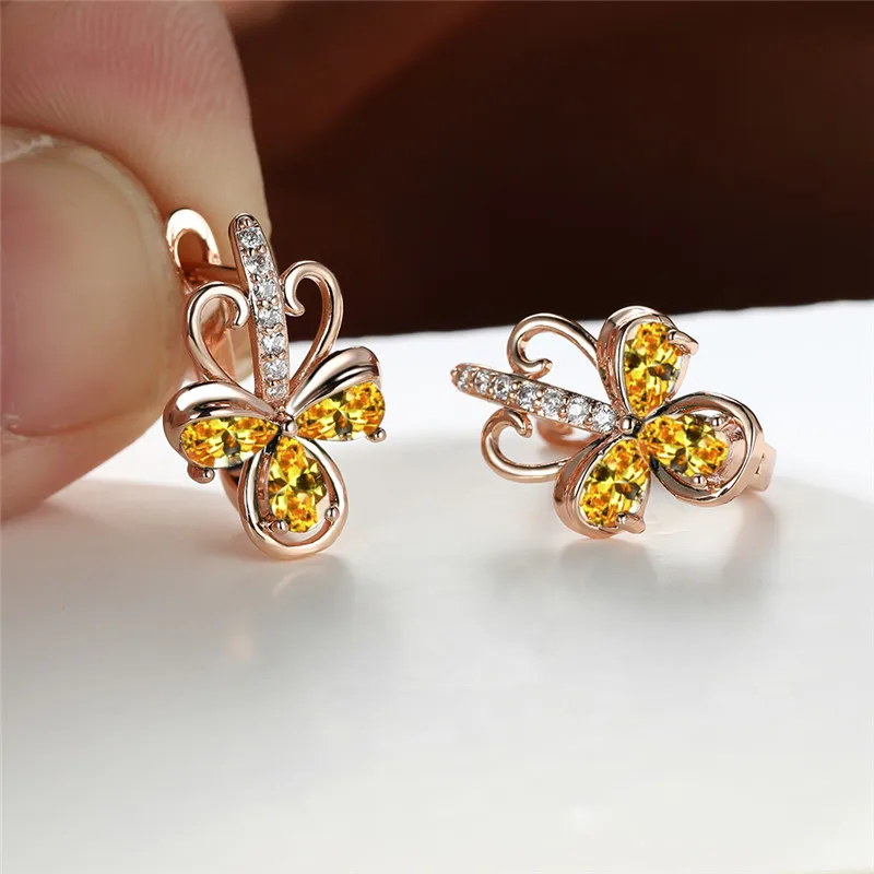 Женские милые маленькие серьги-кольца Роскошные Разноцветные серьги с