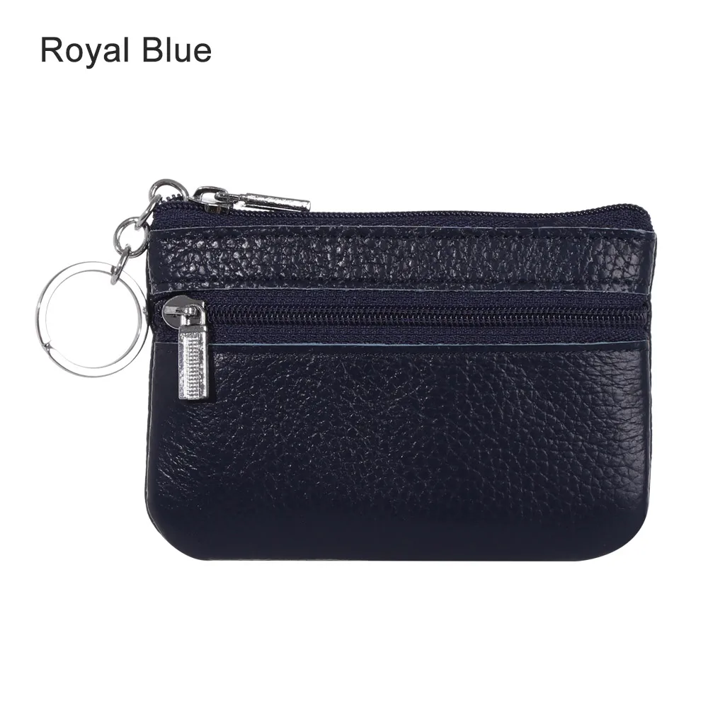 royal blue Кожаный кошелек для монет, женский маленький кошелек, кошелек для мелочи, мини-кошелек на молнии, сумки для денег, детские карманные кошельки, держатель для ключей, Carteira - Цвет: royal blue