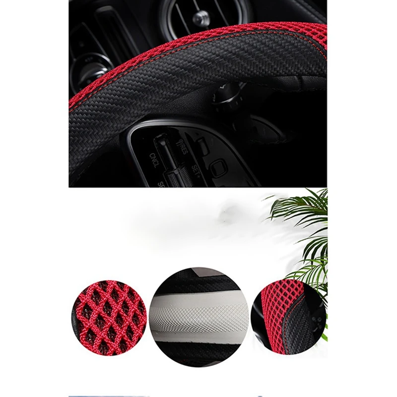

Car Interior Universal 38cm 15Inch Non-Slip Steering Wheel Cover Cars Steering Wheel Protector