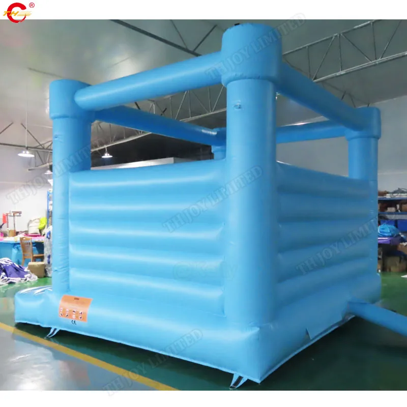 Небесно-Голубой надувной батут замок для свадьбы дешевые надувные свадебные с