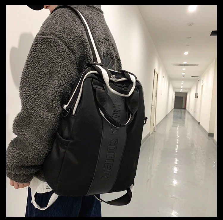 

PB3854 Campus street trend college student backpack female business casual personality men's backpack