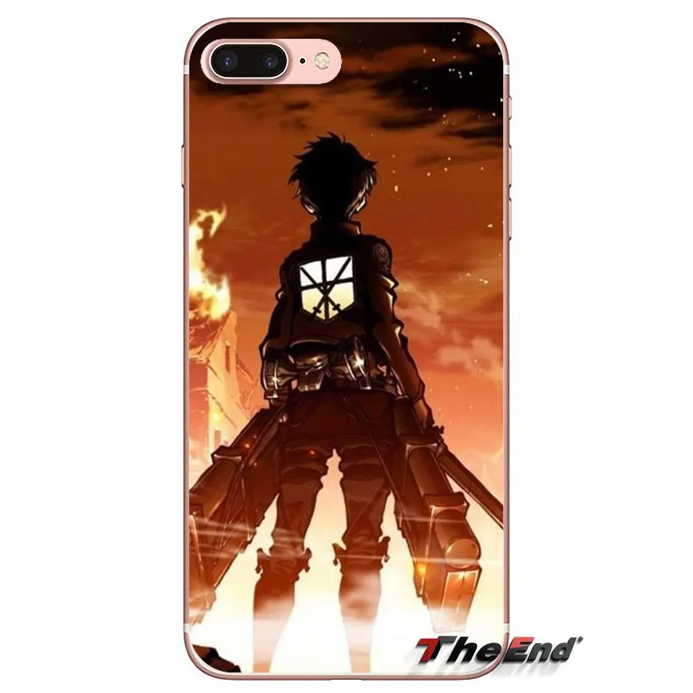 Чехол для телефона Чехлы анимэ attack on titan eren huawei Honor 7X V10 6C V9 6A играть 9 Коврики 10 Pro Y7 Y5