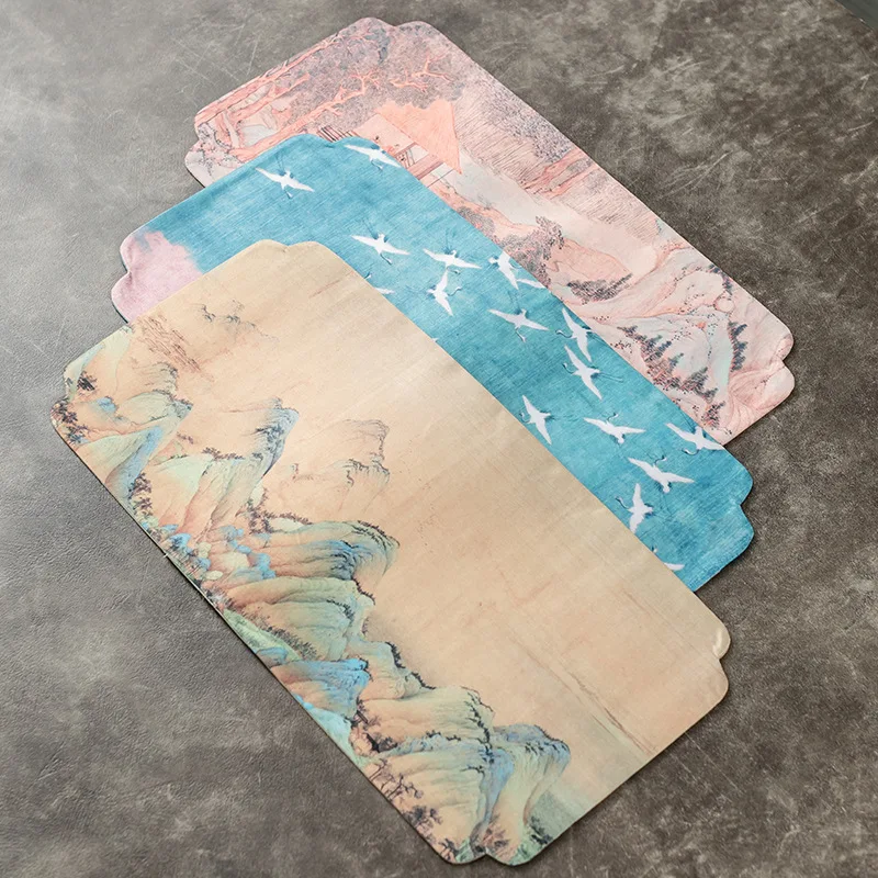 

Dry Pour Tea Seats Waterproof Cloth Pad Coffee Table Tablecloth Tea Table Accessories Tea Towel Tea Cloth Small Size Tea Napkin