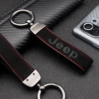 metal alloy car keychain car styling keyrings accessories for jeep grand cherokee commander renegade wrangler compass
