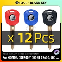 12pcs blank key motorcycle replace uncut keys for honda cb600 cb900 cb1300 cbr600rr cbr893 cbr929 cbr1000rr cbr1000 cbr900rr