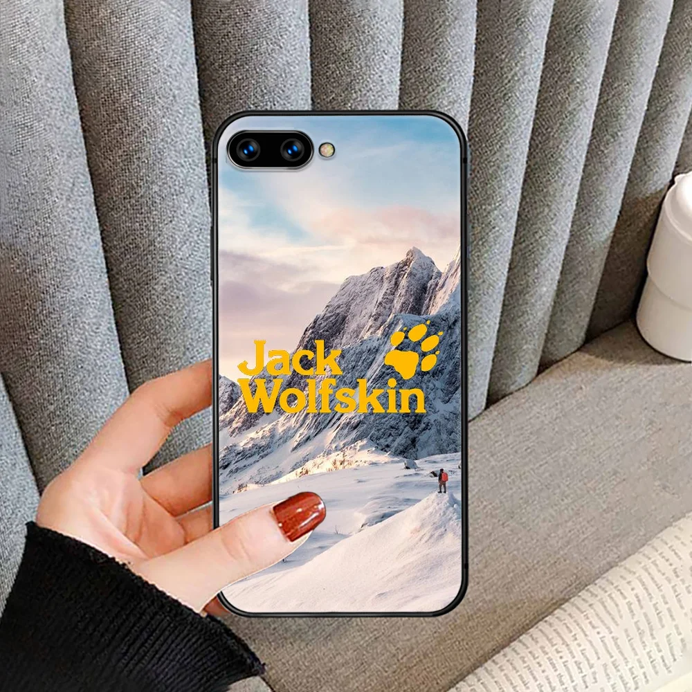 

Jack Outdoor Sports Brand Wolf Phone Case For HUAWEI Honor Nova 5 7 8 9 10 20 30 A C T I X Lite Pro black Hoesjes Soft