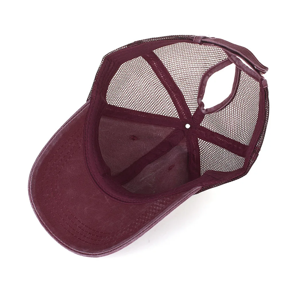 Много красивых летний светильник 3 цветной хвост коса моющаяся сетчатая Кепка