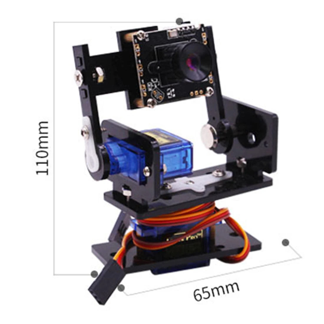 Модуль камеры Smart Vision Sensor Pan-Tilt Kit с 2 микросервоприводами Robot HD Camera для Raspberry Pi-Camera PTZ