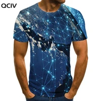 qciv brand space t shirt men galaxy funny t shirts geometry tshirts casual earth shirt print short sleeve summer casual tops