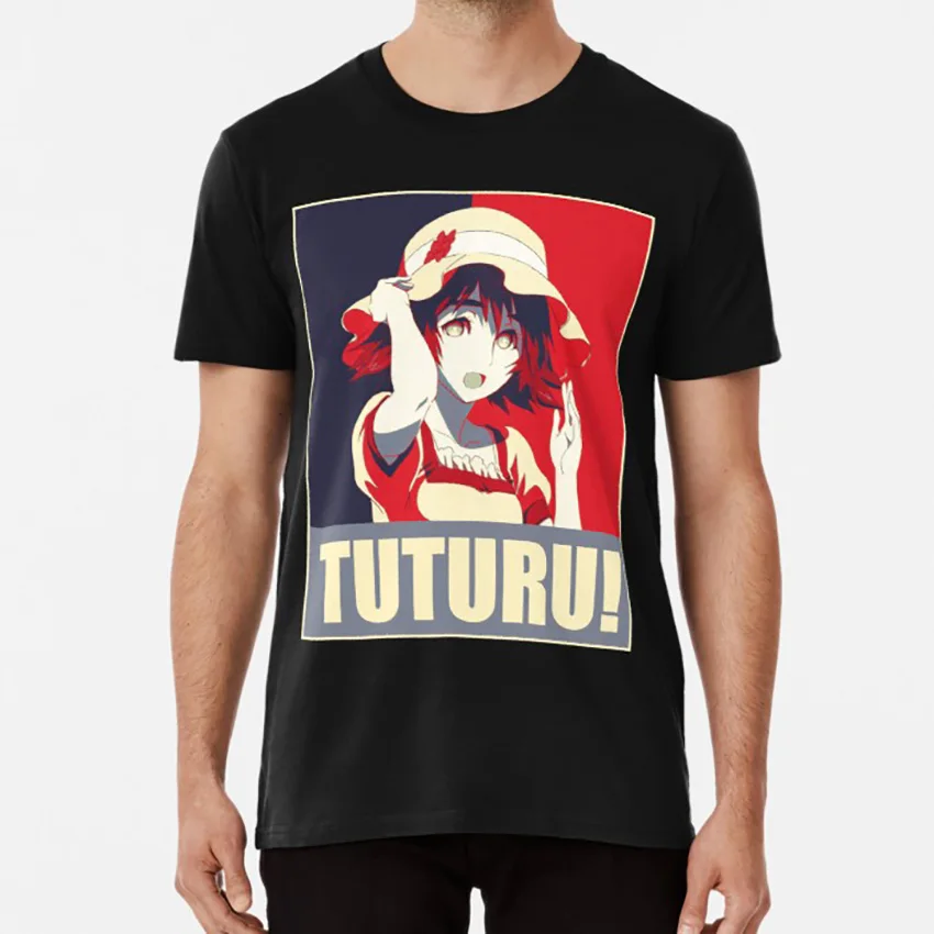 Steins Gate Mauyri Tuturu! Футболка steins gate steinsgate okarin okabe rintaro Аниме Манга elpsycongroo mayuri|Мужские