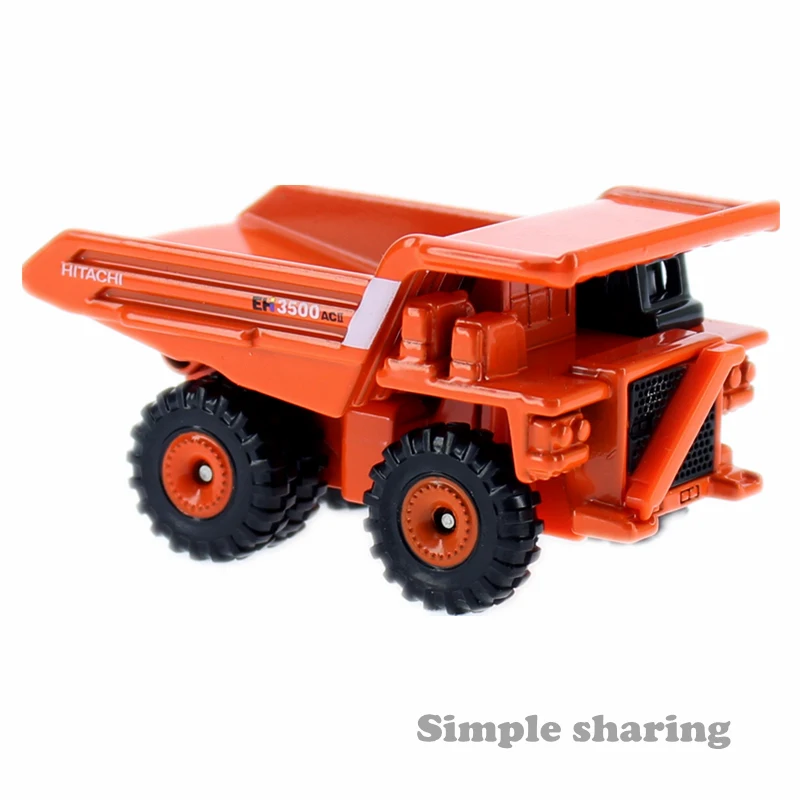 Takara Tomy Tomica No.102 Hitachi жесткий комплект модели Cump Tuck 1/185 миниатюрный автомобиль литье