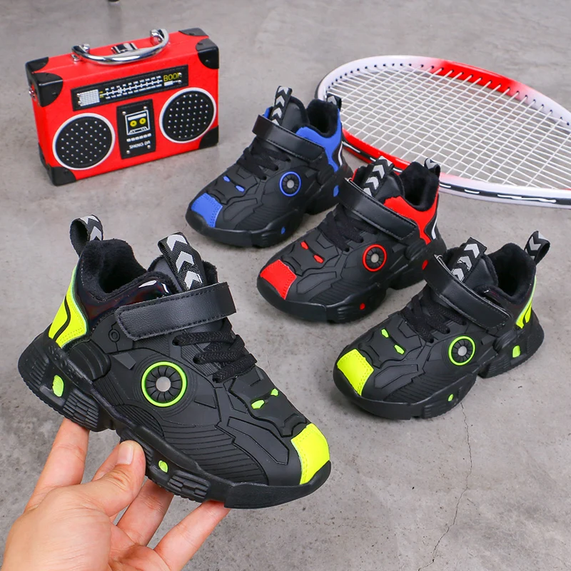 Железный Человек мальчиков Сникеры сезон лето обувь для детей светильник на