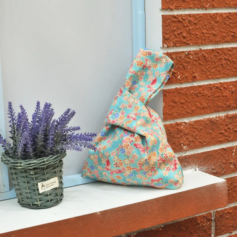 Простой Hefeng с изображением золотой вишня в цвету бантом-бабочкой Сумка на