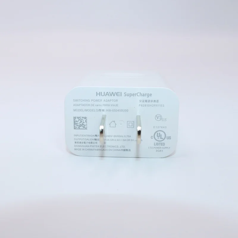 Huawei Super Lader оригинальный USB-адаптер для путешествий Mate30 Mate 20 x5g 10 9 pro RS P30 P20 P10 P9 plus Nova5