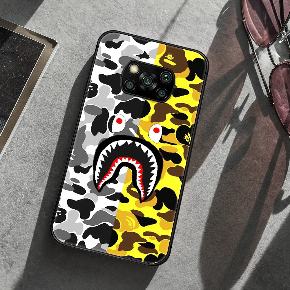 

Camouflage Pattern Brand BAPE Phone case Cover Hull For Xiaomi Mi A2 A3 8 9 9T Note 10 Se Lite Pro black Prime 3D Cover Tpu