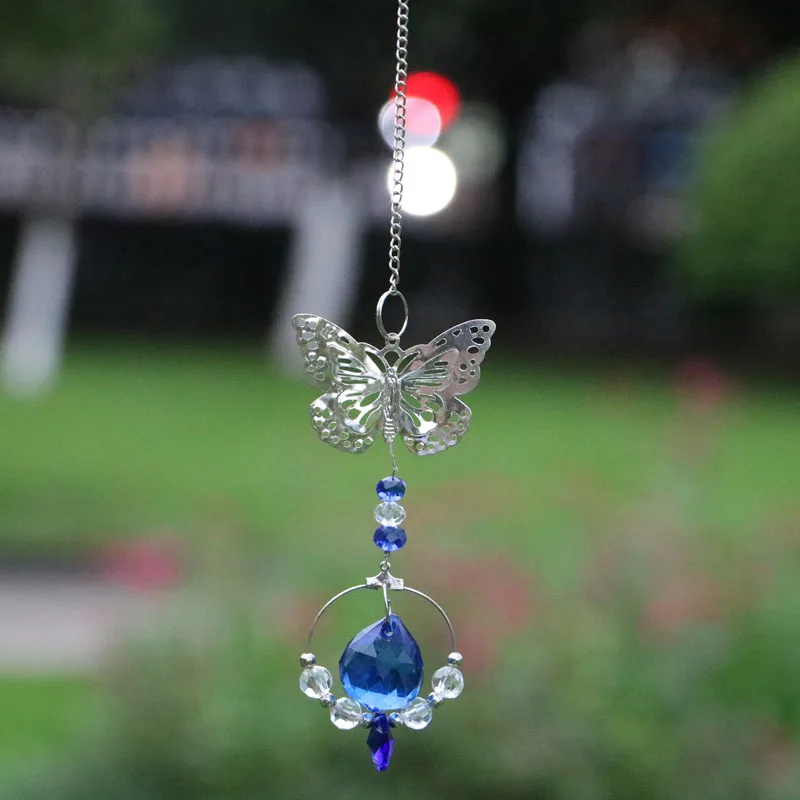 1 шт. ручная работа бабочка 20 мм Хрустальный шар Призма Радужный создатель