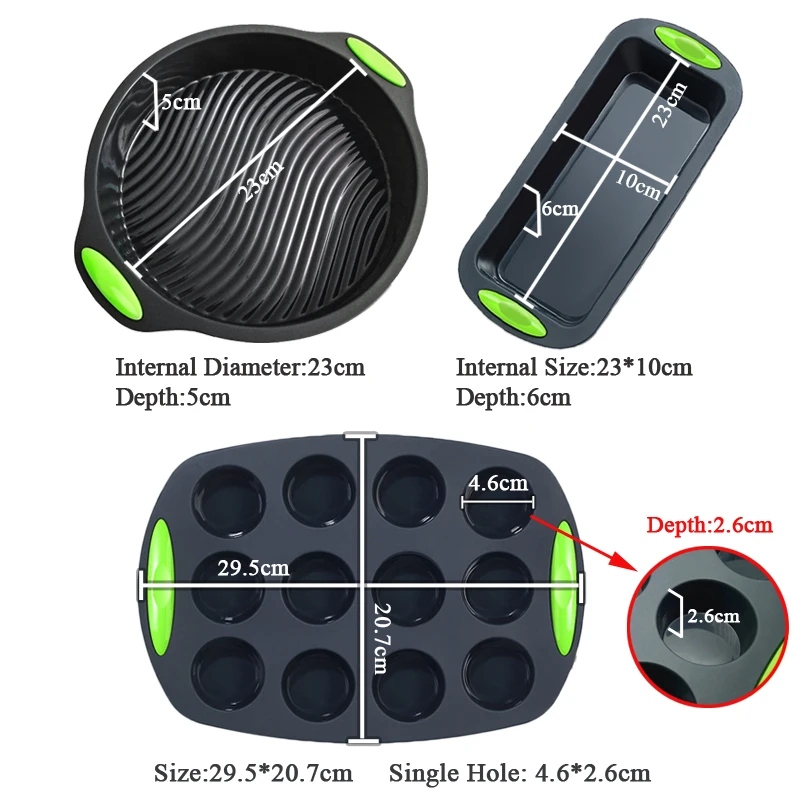 Силиконовая форма для выпечки торта EPASUN 3 шт./компл. подстаканника тостов Маффин