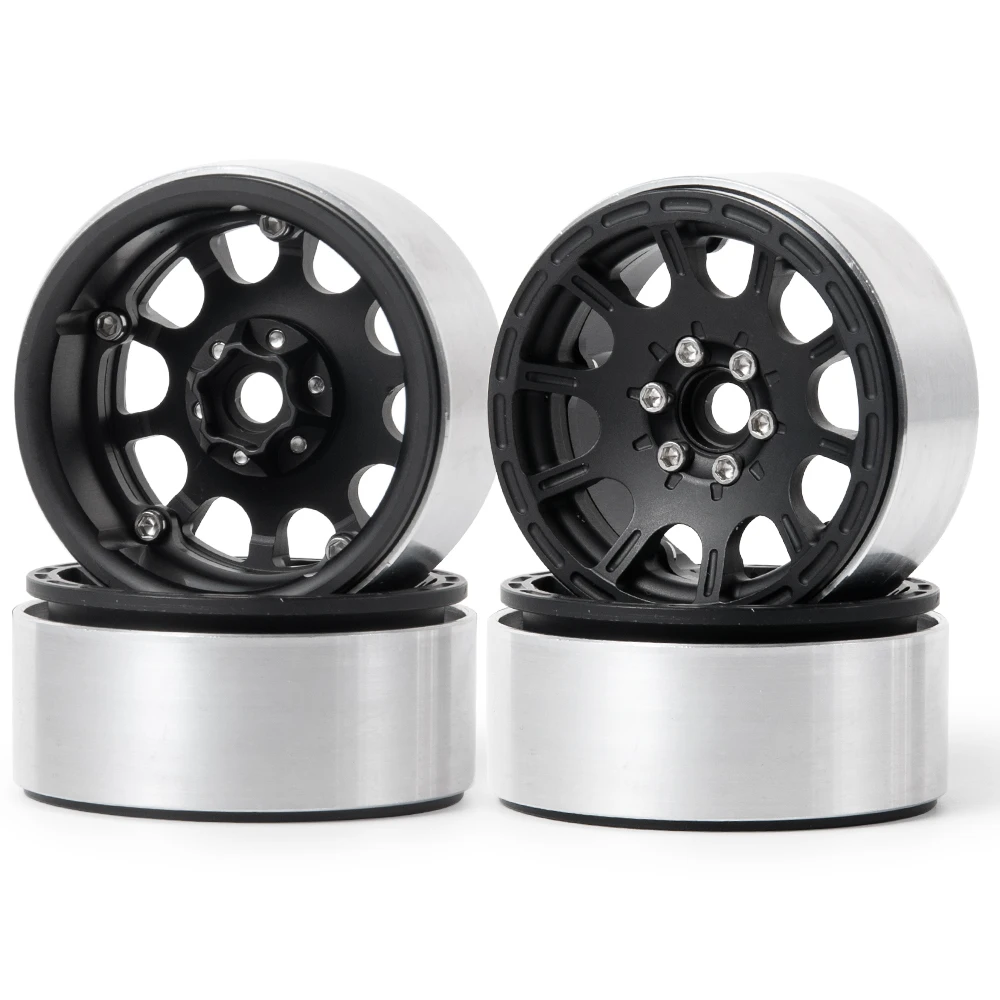 AXSPEED 4 шт. 2 Beadlock Колесные диски алюминиевая Ступица колеса для 1/10 RC Rock Crawler Axial Wraith