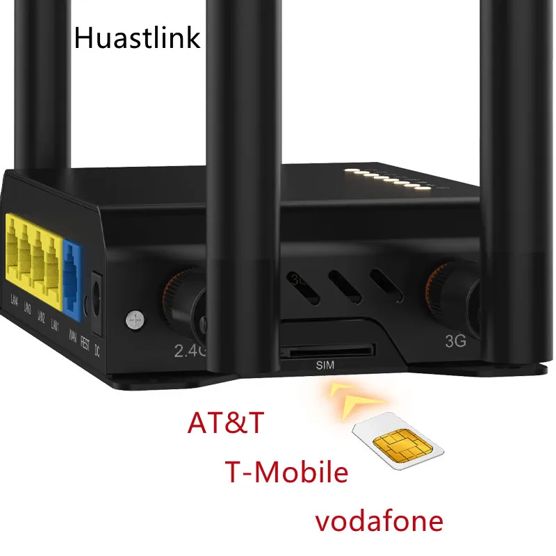 Высокоскоростной 4G беспроводной маршрутизатор Husatlink поддерживает AT&ampT-Mobile vodafone