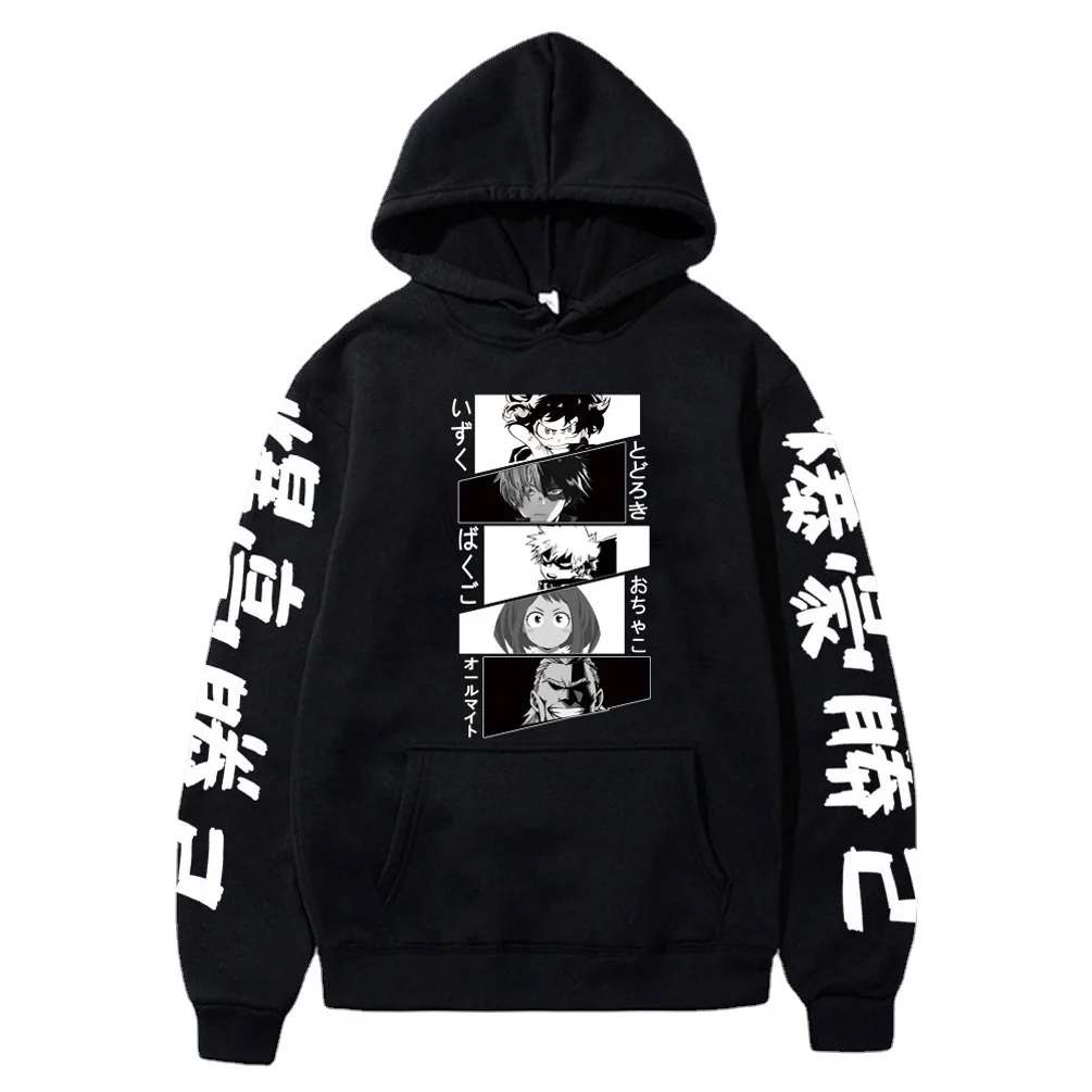 

Kawaii Japanese Anime My Hero Academia Hoodies Men Funny Cartoon Himiko Toga Graphic Harajuku Pullover Tops Sweatshirts Vintage