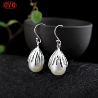 s925 silver jewelry womens pearl earrings