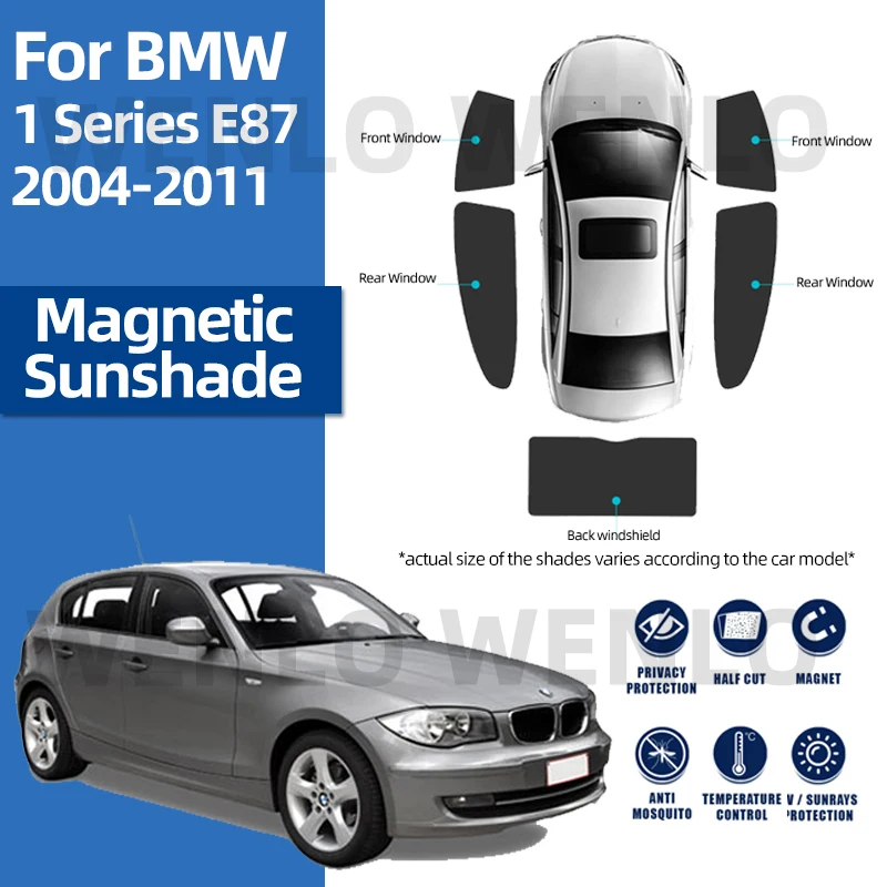 Для BMW 1 серия E87 2004 2011 магнитный автомобильный интерьер солнцезащитный козырек