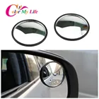 Автомобильные выпуклые зеркальные наклейки для Peugeot 206 207 307 308 3008 2008 408 508 4008 для Citroen Fiat Punto 500 Cult Bravo