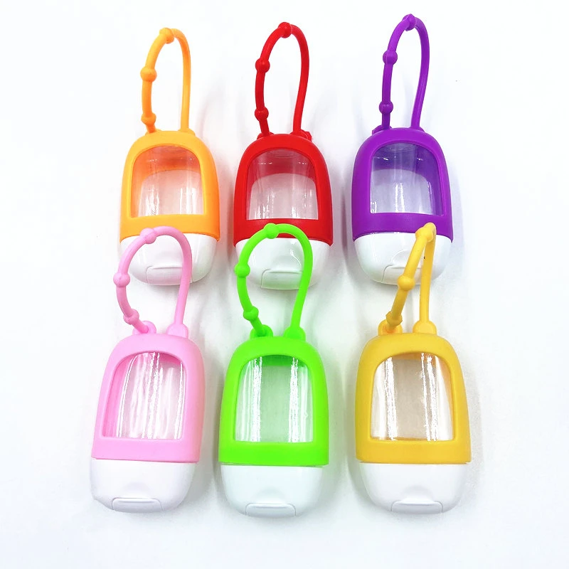 5Pcs Hand Sanitizer Sub Bottle 30ml Round Square Refillable Portable Silicone Protective Covers Storage Container | Дом и сад