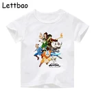 Детская футболка с принтом Avatar The Last Airbender, в стиле аниме, в стиле Харадзюку, свободная, повседневная, в стиле хип-хоп, уличная одежда