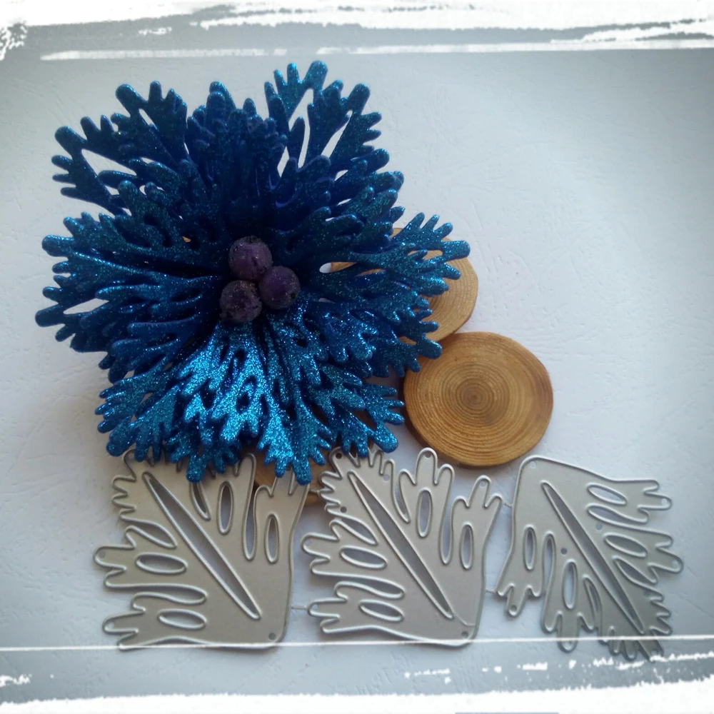 Красивый кленовый лист цветок комбинированное Украшение Металлическая резка