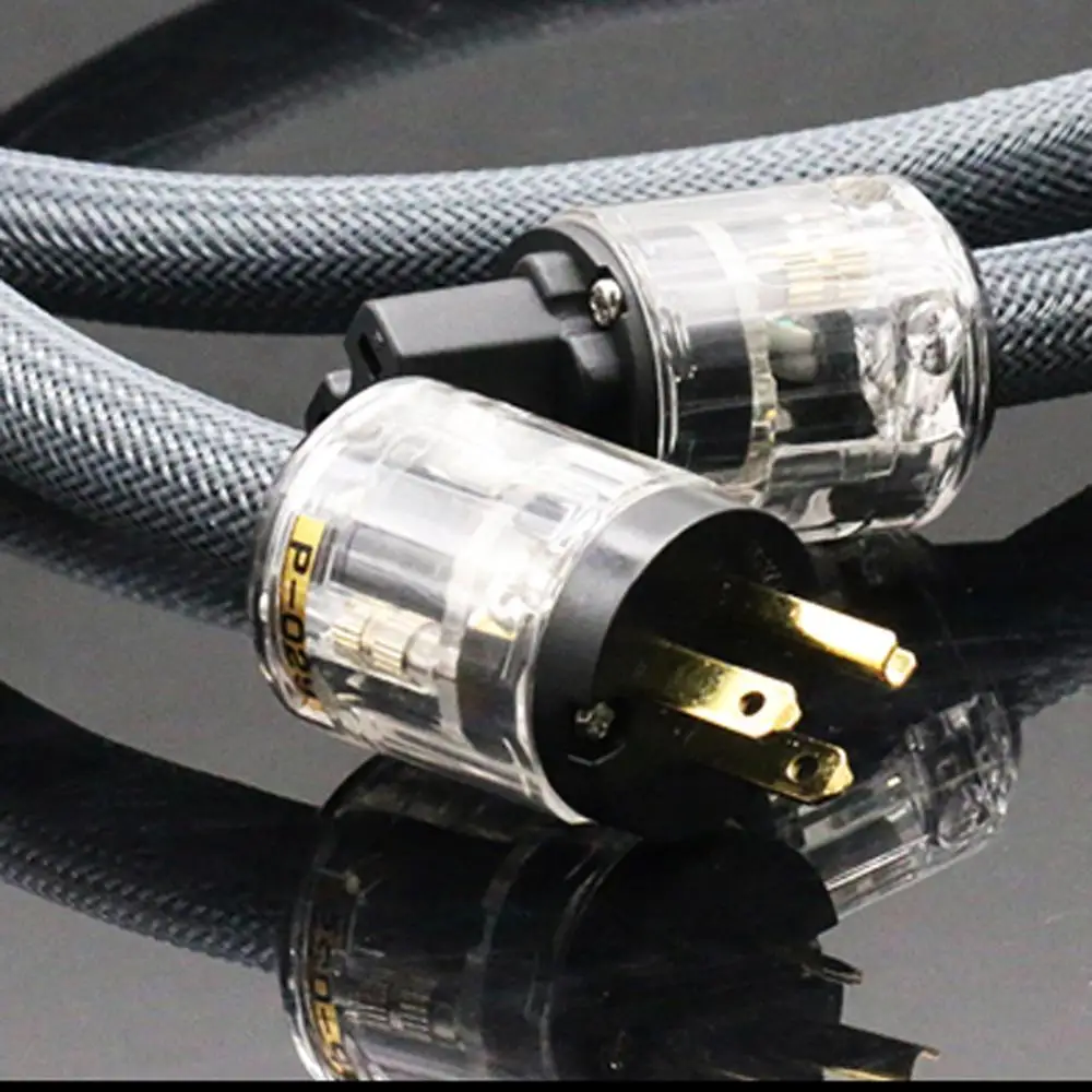 

Thouliess HIFI 400 Signature Version US/EU Power Cord Cable Pure Copper Audio Power cable with P-029/P-029E Power Plug Connector
