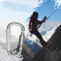 10pcs backpack carabiner keychain outdoor camping tent hiking aluminum alloy d ring snap clip lock buckle climbing connect tools