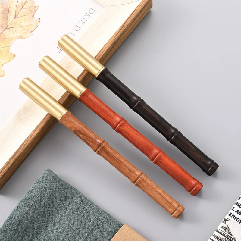 1 шт. креативные канцелярские принадлежности Бамбуковая палисандр гелевая ручка