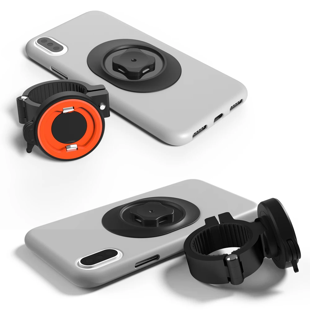 universal phone holder for bike motorcycle phone holder aluminum quick mount phone holder bike for harley free global shipping