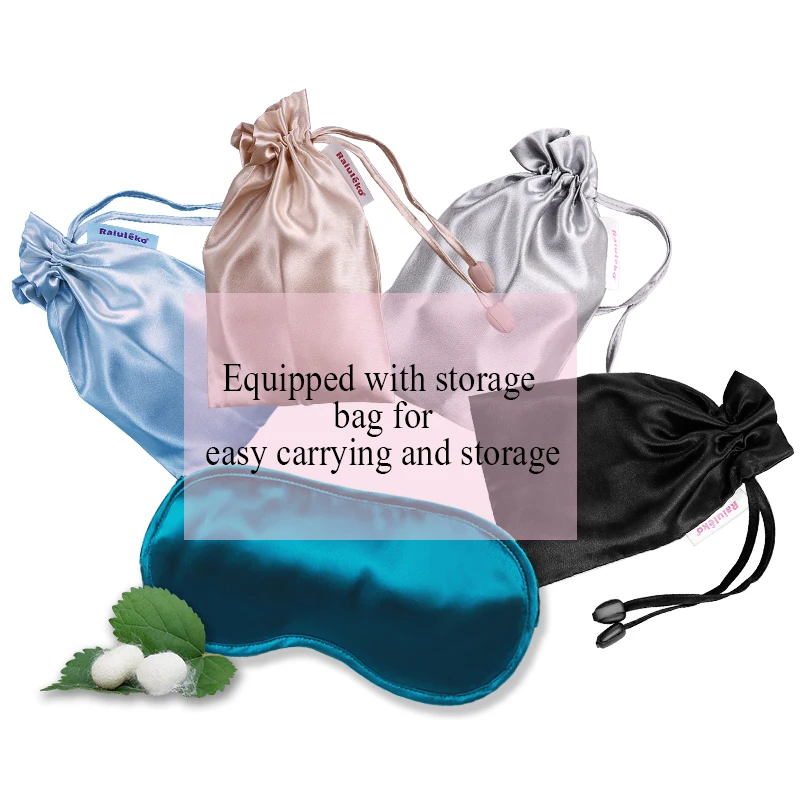Маска для сна Женская портативная из натурального шелка с эмуляцией повязка на