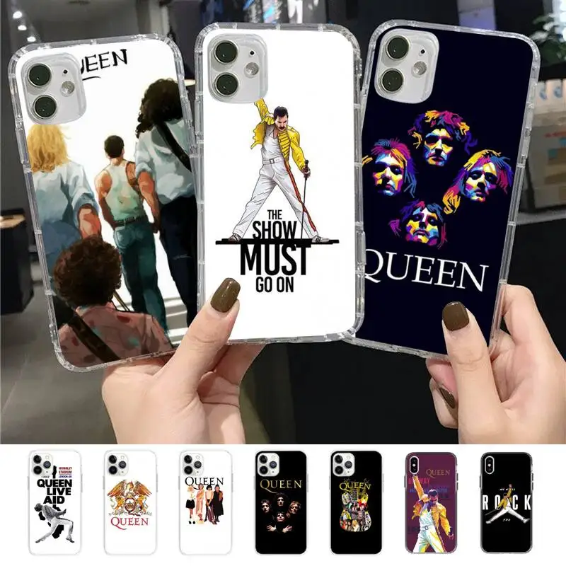 

Freddie Mercury Queen band Phone Case for iPhone 11 12 13 mini pro XS MAX 8 7 6 6S Plus X 5S SE 2020 XR case