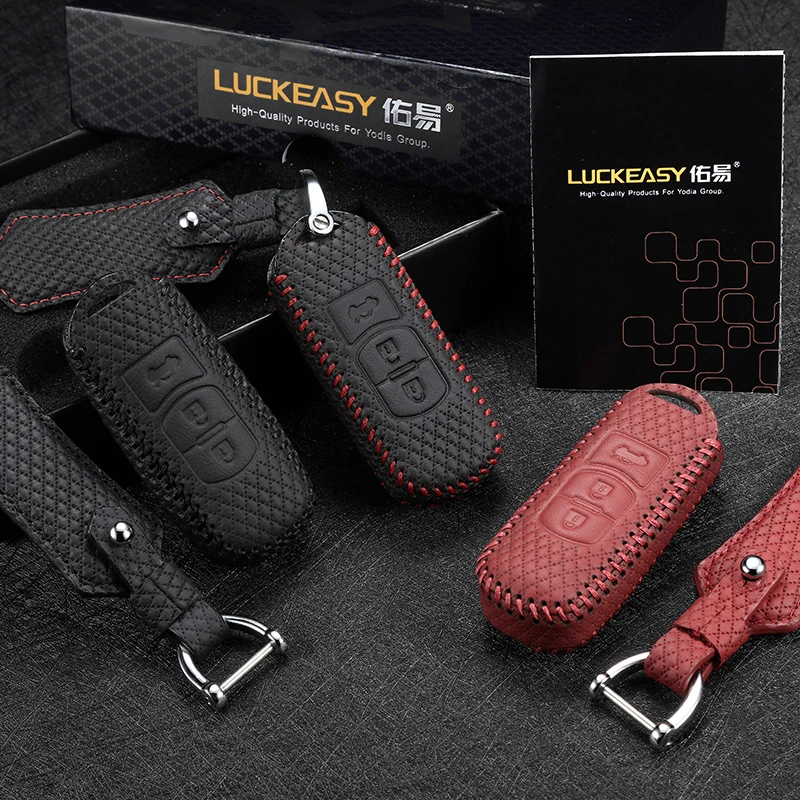 

Кожаный чехол для ключа 3 кнопки для mazda 3 axela 2014 2016 mazda 6 atenza 2014 2017 сумка чехол для ключа автомобиля m6 key3c