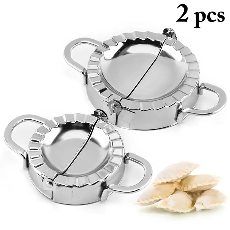 

2pcs/set Dumpling Maker Stainless Steel Non-Stick Dumpling Mold Dumpling Tool Kitchen Tools Creative Gadget Home Supplies