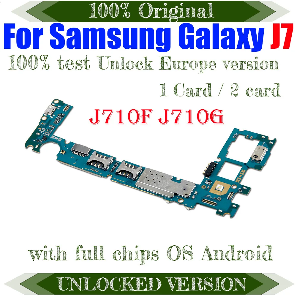 Хорошо работающая материнская плата для Samsung Galaxy J7 J710F J710G логическая - купить по