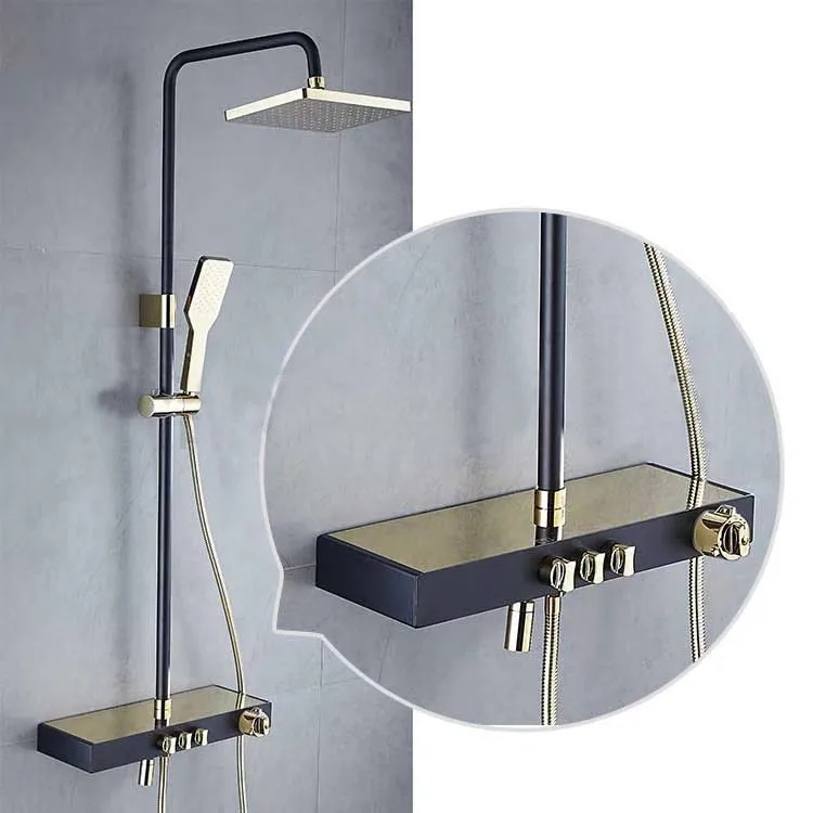 Настенные Термостатические Смесители для ванной комнаты смеситель набор ванны и