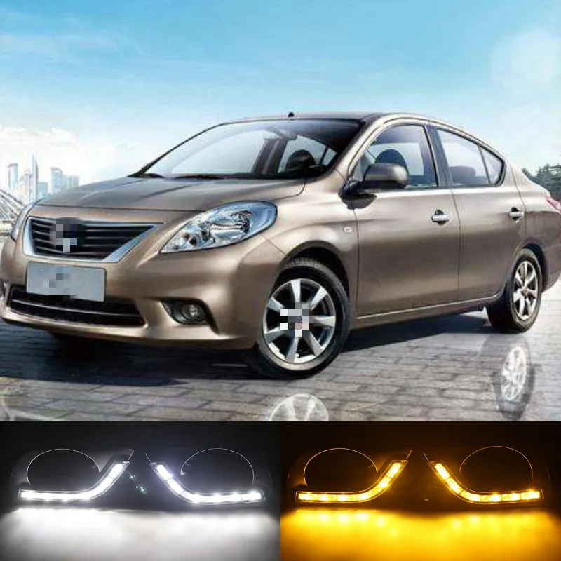 Дневные ходовые огни для Nissan Almera латио Sunny Versa 2011 2012 2013 светодиодный дневные