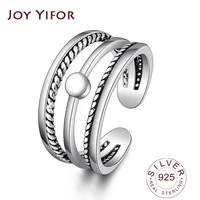 2020 simple 925 sterling silver v shape rings for women heart star leaf braided band silver jewelry joyas de plata