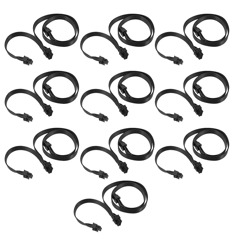 

Pin Male to Dual 8Pin(6+2) Male PCI-E Video Graphics Card Power Cable GPU Power Extension Cable Cord Splitter for BTC